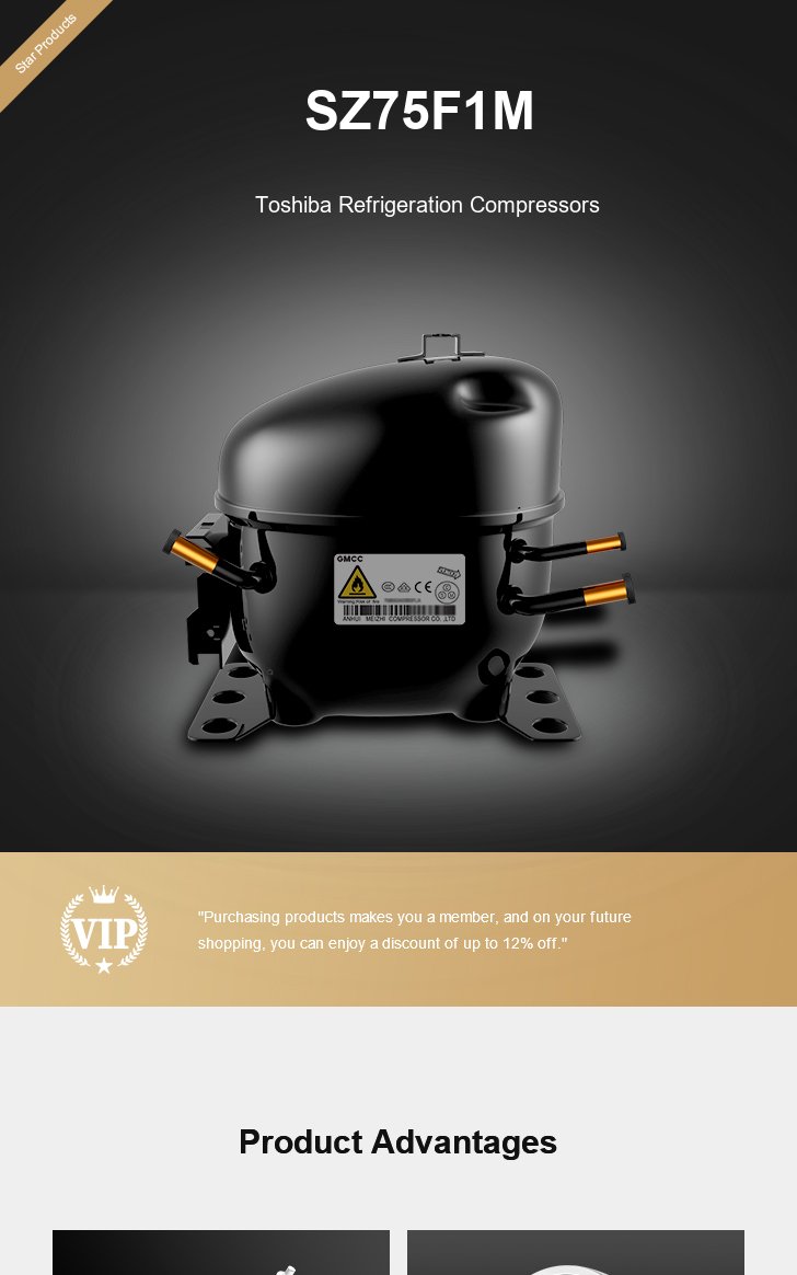 Toshiba Compressor SZ75F1M, technical parameters pdf, structure diagram